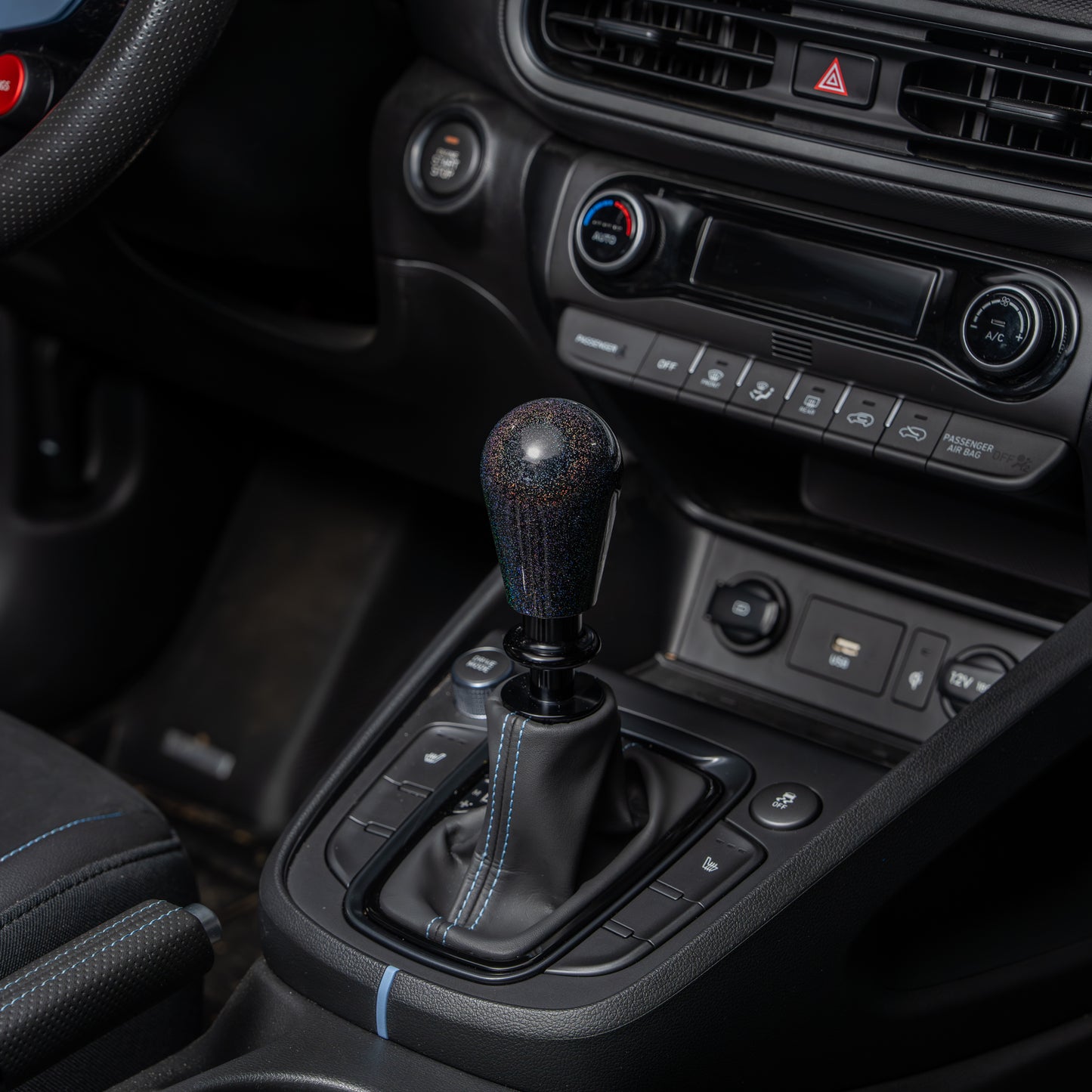 Billetworkz Automatic Shifter - Rainbow Sparkle - Fits Hyundai Veloster N / Elantra N / Kona N (2019+)
