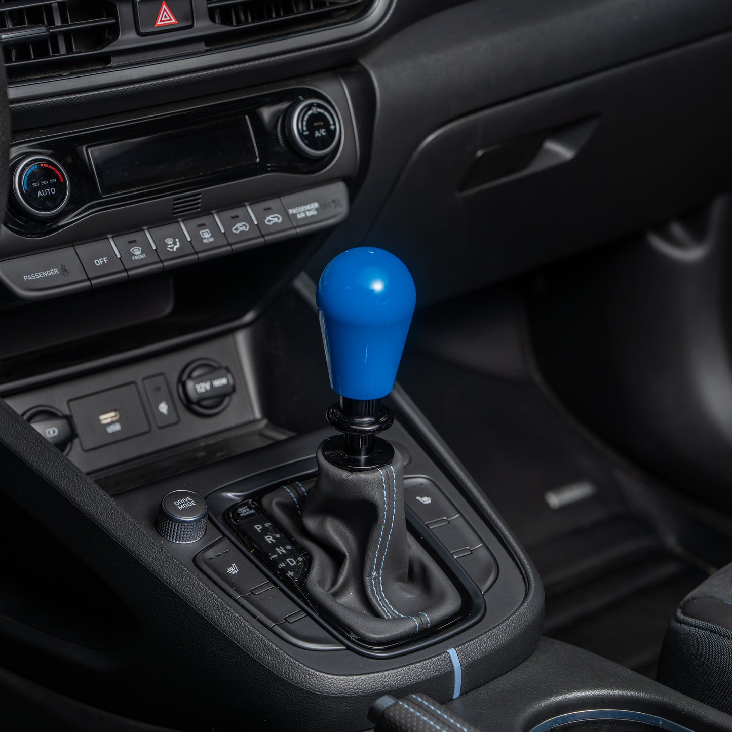 Billetworkz Automatic Shifter - Grabber Blue - Fits Hyundai Veloster N / Elantra N / Kona N (2019+)