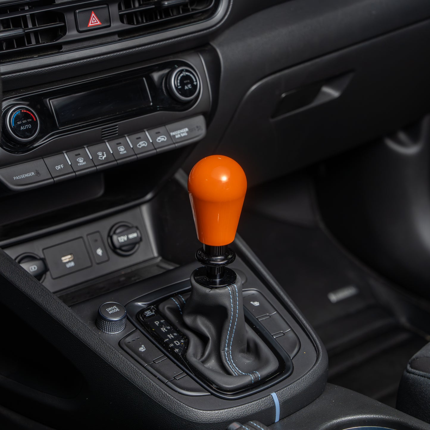 Billetworkz Automatic Shifter - Gloss Orange - Fits Hyundai Veloster N / Elantra N / Kona N (2019+)