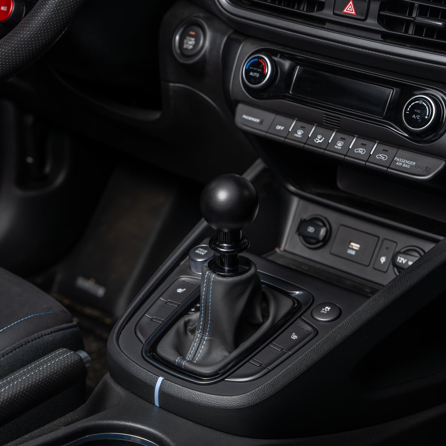 Billetworkz Automatic Shifter - Matte Black - Fits Hyundai Veloster N / Elantra N / Kona N (2019+)