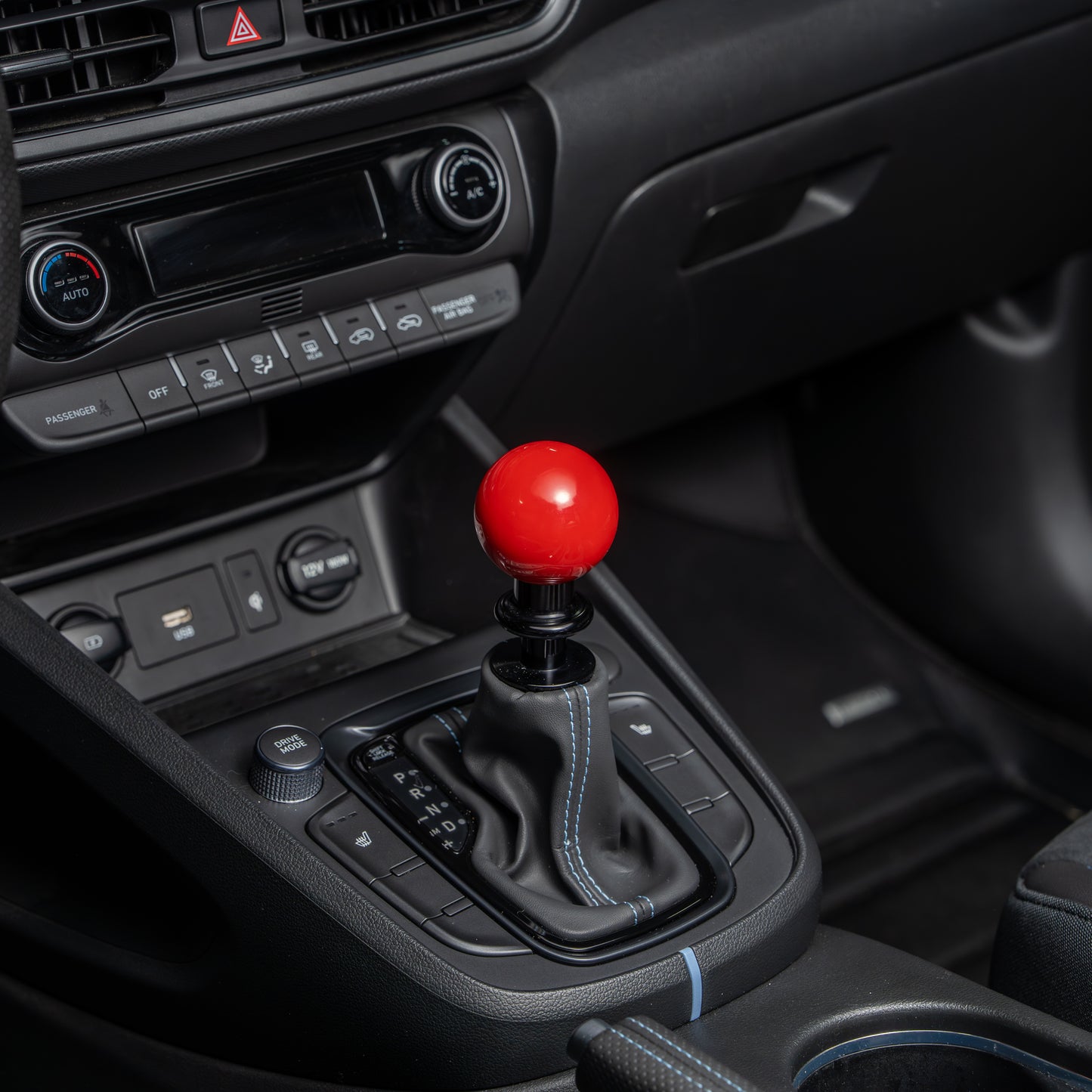 Billetworkz Automatic Shifter - Gloss Red - Fits Hyundai Veloster N / Elantra N / Kona N (2019+)