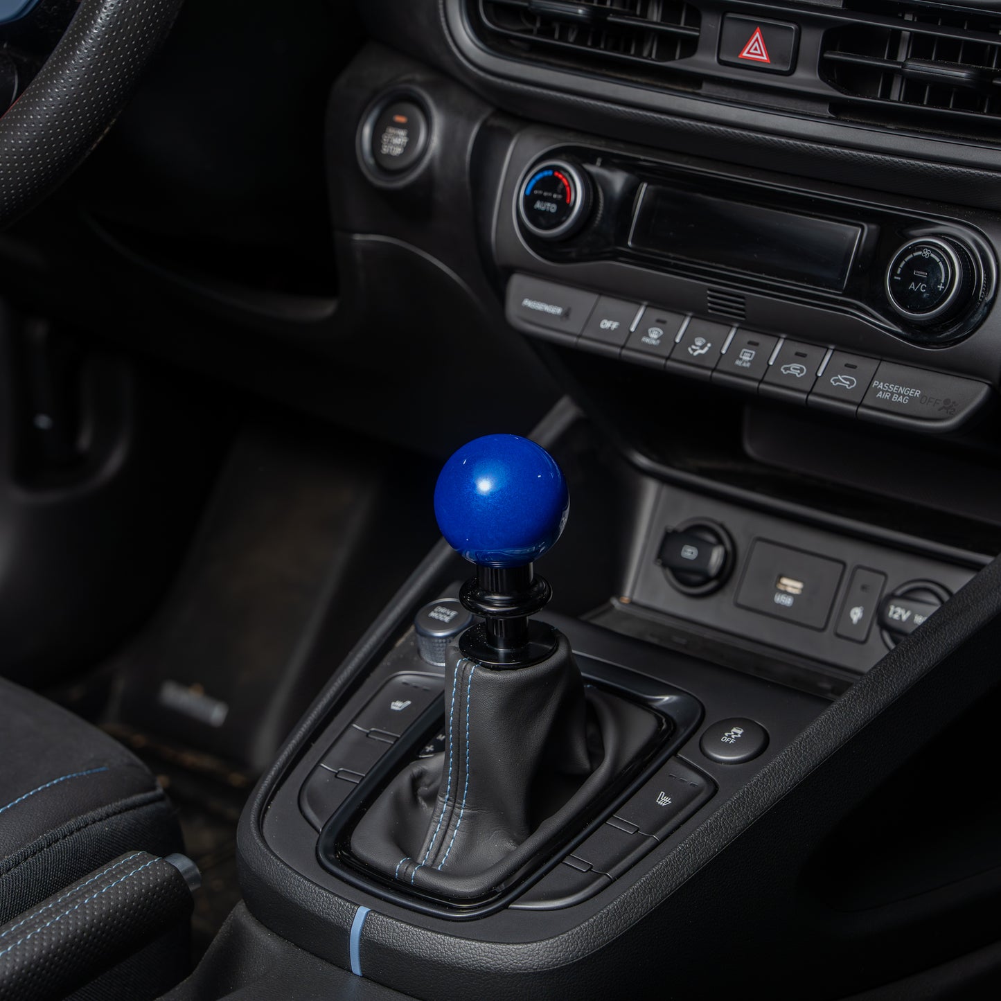 Billetworkz Automatic Shifter - Candy Blue - Fits Hyundai Veloster N / Elantra N / Kona N (2019+)