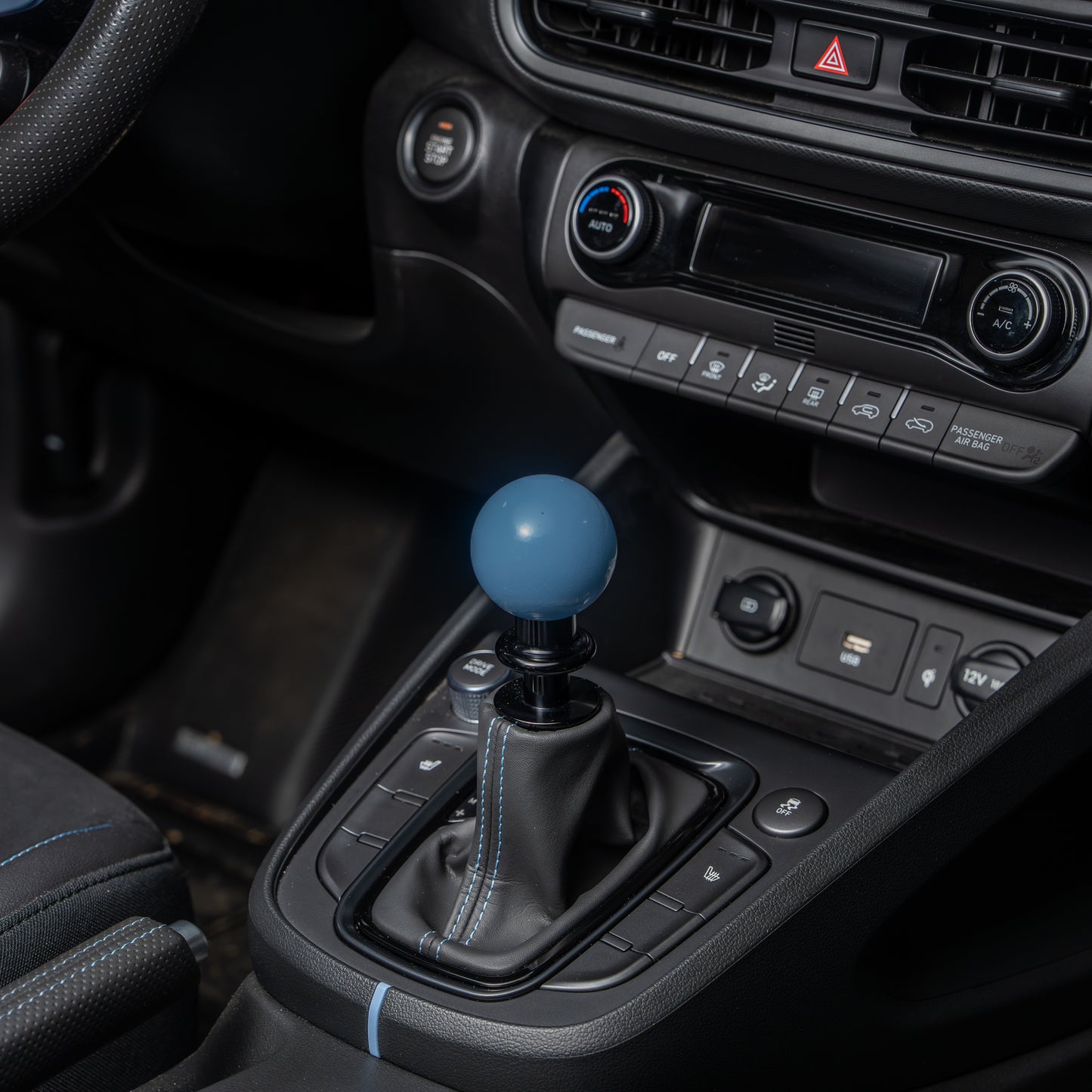 Billetworkz Automatic Shifter - Performance Blue - Fits Hyundai Veloster N / Elantra N / Kona N (2019+)