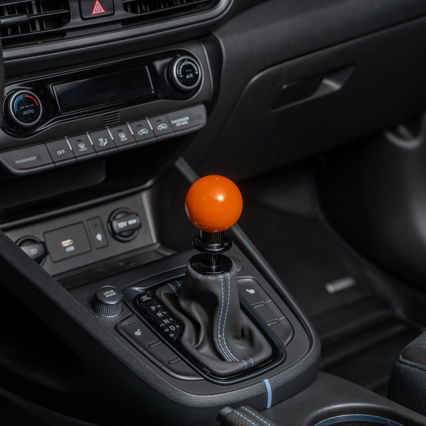 Billetworkz Automatic Shifter - Gloss Orange - Fits Hyundai Veloster N / Elantra N / Kona N (2019+)