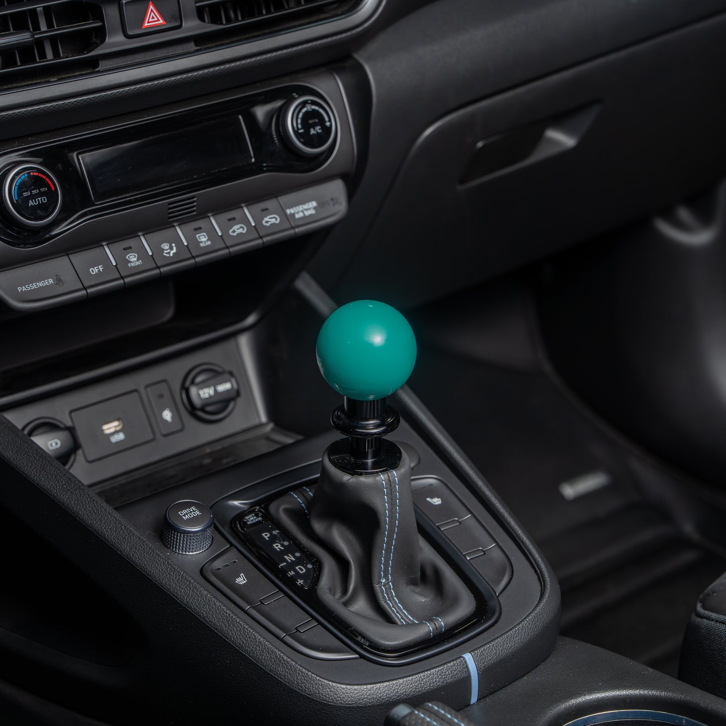 Billetworkz Automatic Shifter - Hyper Teal - Fits Hyundai Veloster N / Elantra N / Kona N (2019+)