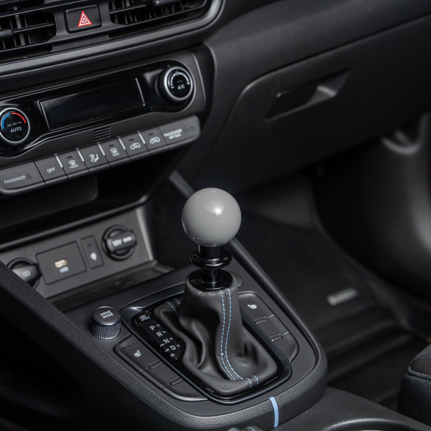 Billetworkz Automatic Shifter - Gloss Grey - Fits Hyundai Veloster N / Elantra N / Kona N (2019+)