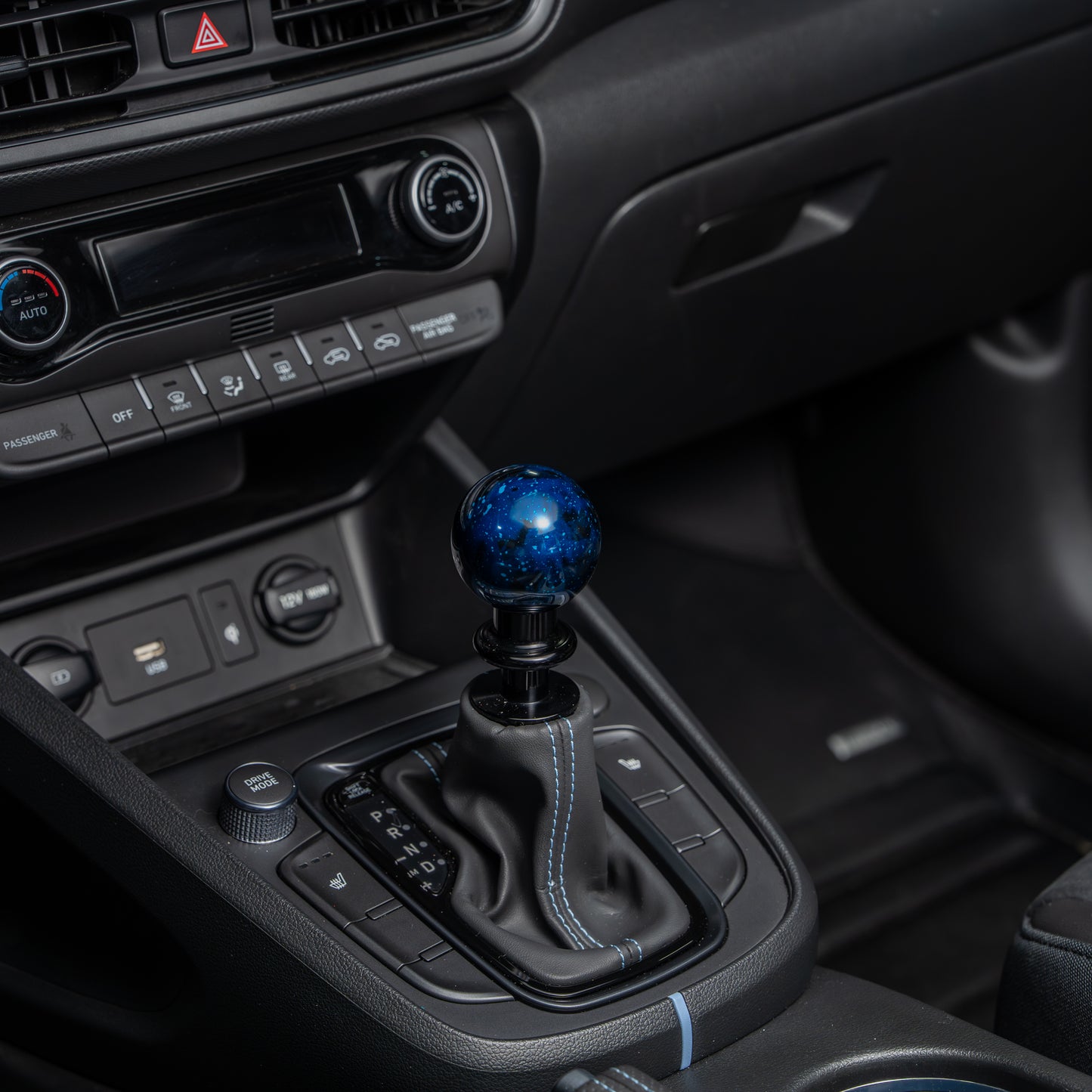 Billetworkz Automatic Shifter - Blue Cosmic Space - Fits Hyundai Veloster N / Elantra N / Kona N (2019+)