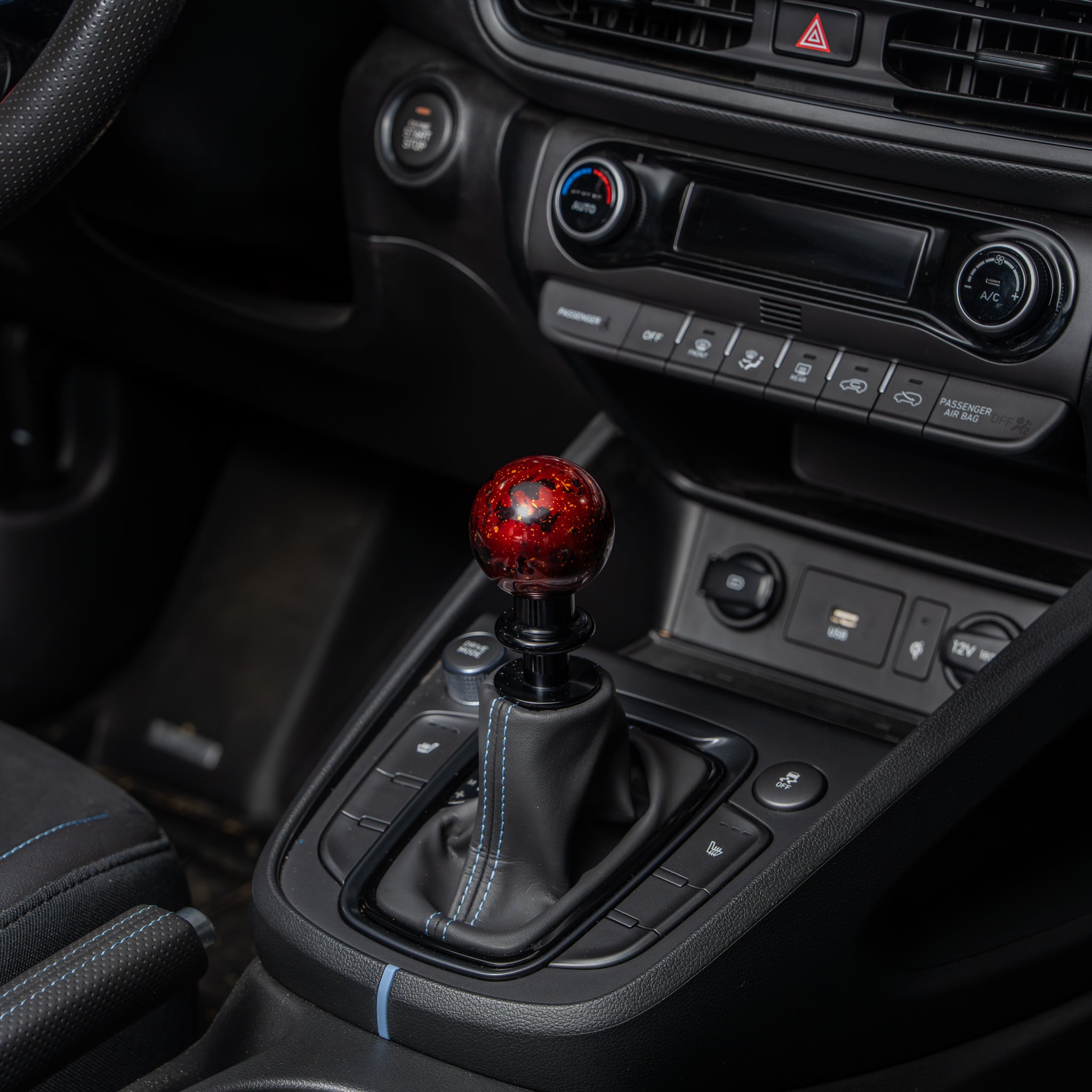 Billetworkz Automatic Shifter - Red Cosmic Space - Fits Hyundai