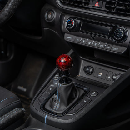 Billetworkz Automatic Shifter - Red Cosmic Space - Fits Hyundai Veloster N / Elantra N / Kona N (2019+)