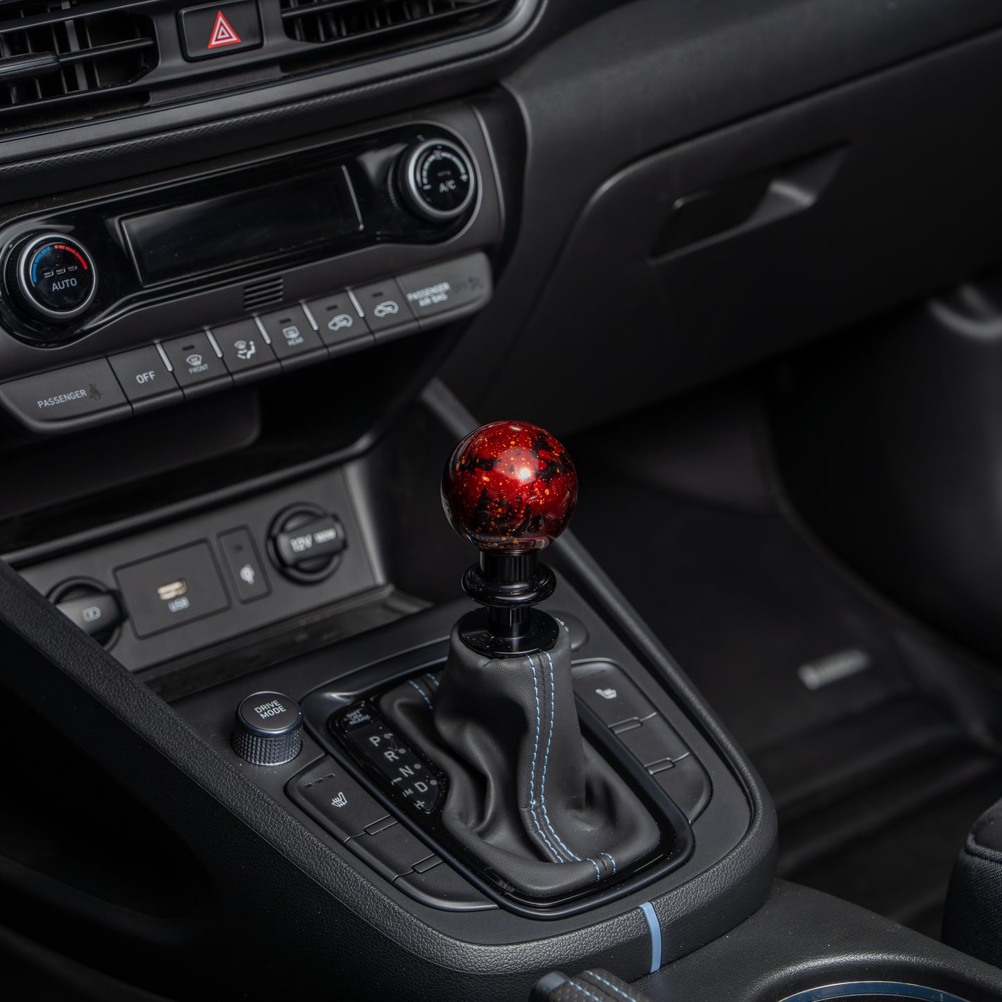 Billetworkz Automatic Shifter - Red Cosmic Space - Fits Hyundai Veloster N / Elantra N / Kona N (2019+)