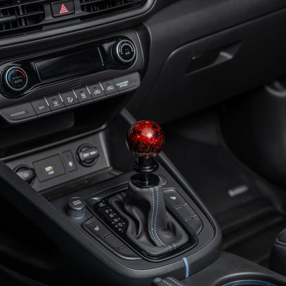 Billetworkz Automatic Shifter - Red Cosmic Space - Fits Hyundai Veloster N / Elantra N / Kona N (2019+)