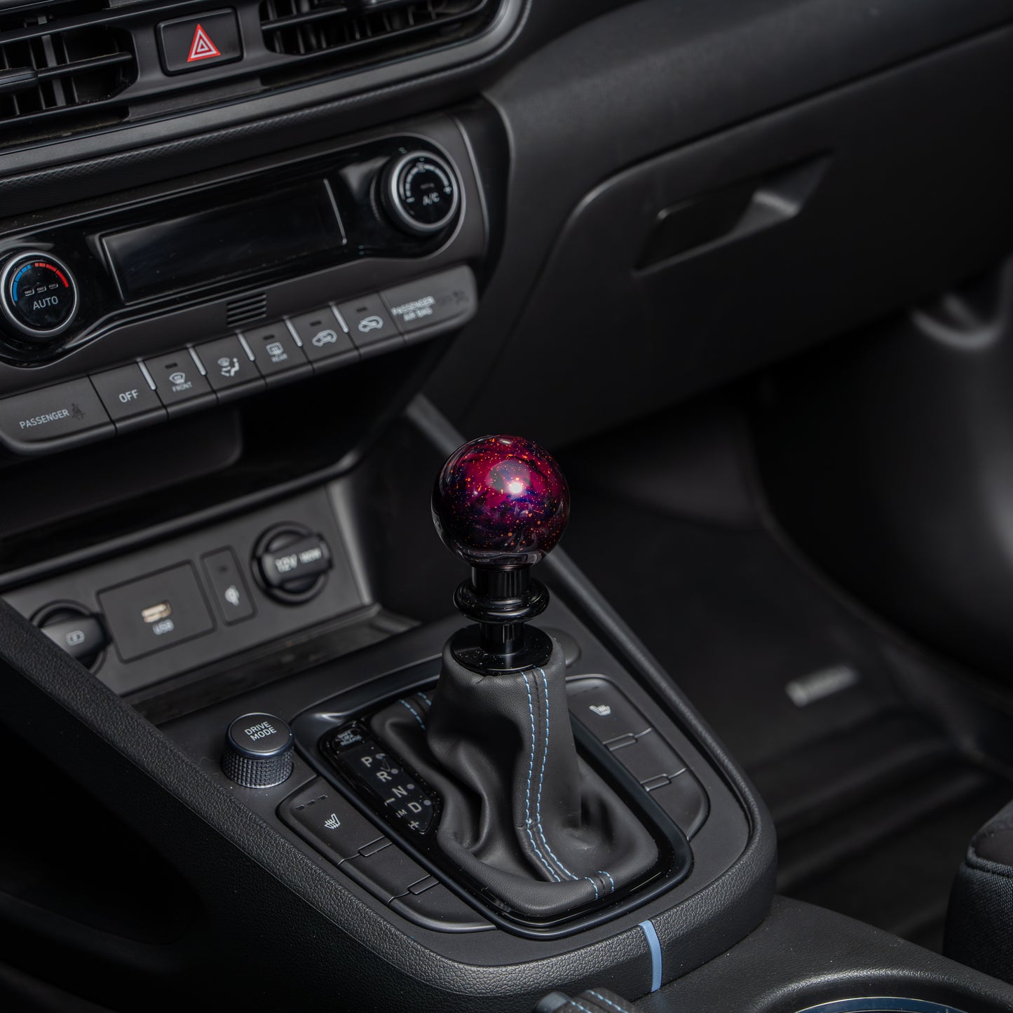 Billetworkz Automatic Shifter - Purple Cosmic Space - Fits Hyundai Veloster N / Elantra N / Kona N (2019+)