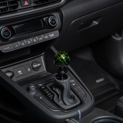 Billetworkz Automatic Shifter - Black w/ Toxic Splash - Fits Hyundai Veloster N / Elantra N / Kona N (2019+)