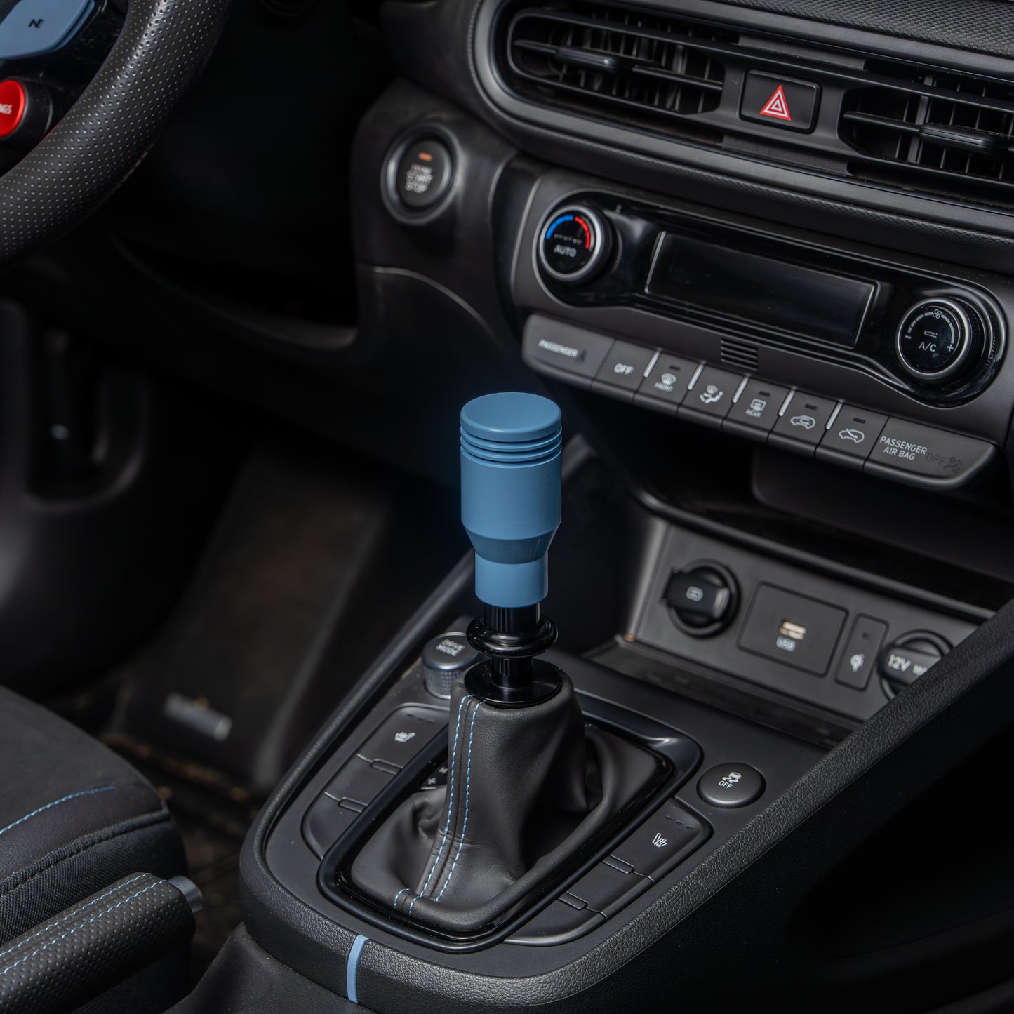 Billetworkz Automatic Shifter - Performance Blue - Fits Hyundai Veloster N / Elantra N / Kona N (2019+)