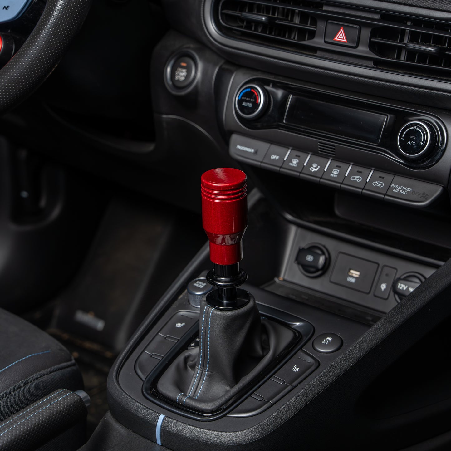 Billetworkz Automatic Shifter - Candy Red - Fits Hyundai Veloster N / Elantra N / Kona N (2019+)