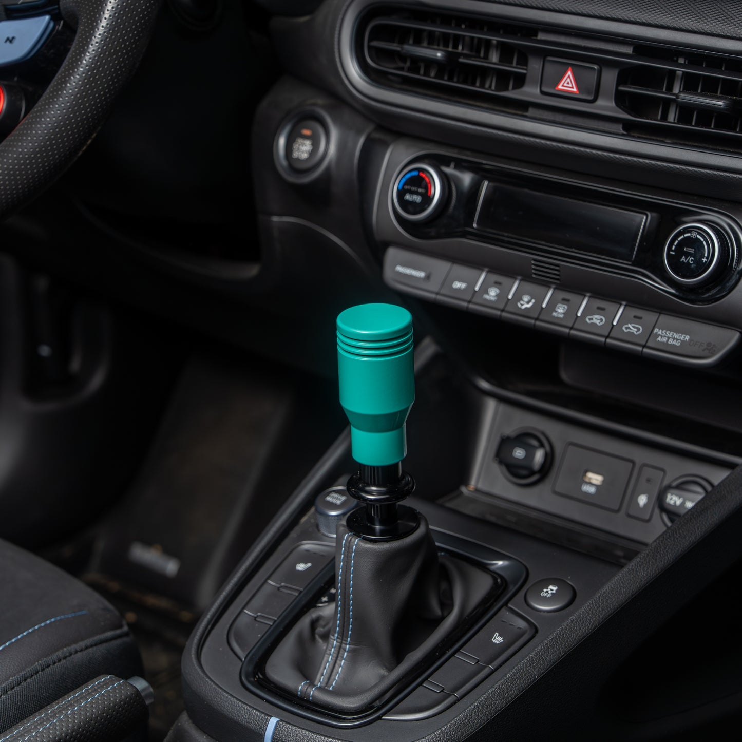 Billetworkz Automatic Shifter - Hyper Teal - Fits Hyundai Veloster N / Elantra N / Kona N (2019+)
