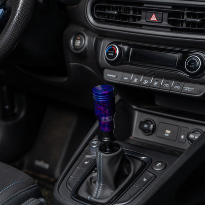 Billetworkz Automatic Shifter - Nebula w/ Black Splash - Fits Hyundai Veloster N / Elantra N / Kona N (2019+)