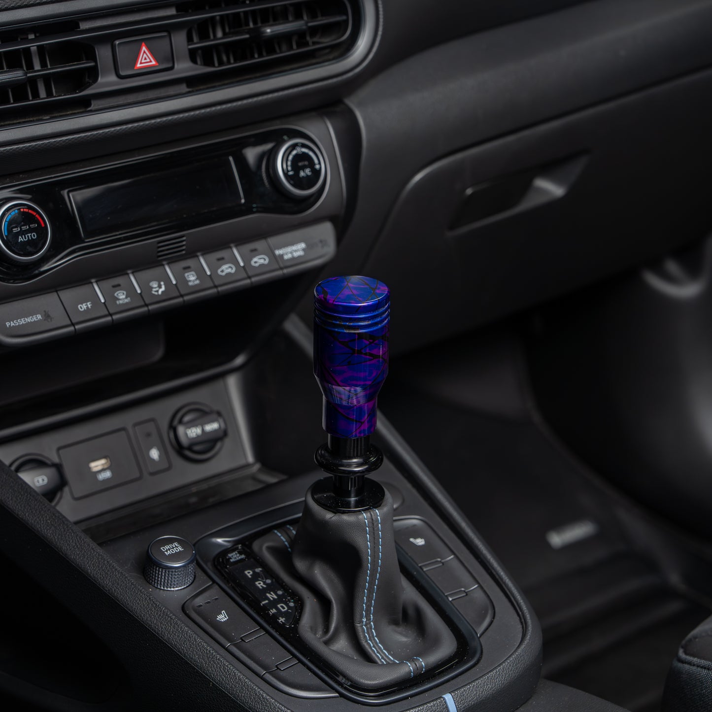 Billetworkz Automatic Shifter - Nebula w/ Black Splash - Fits Hyundai Veloster N / Elantra N / Kona N (2019+)