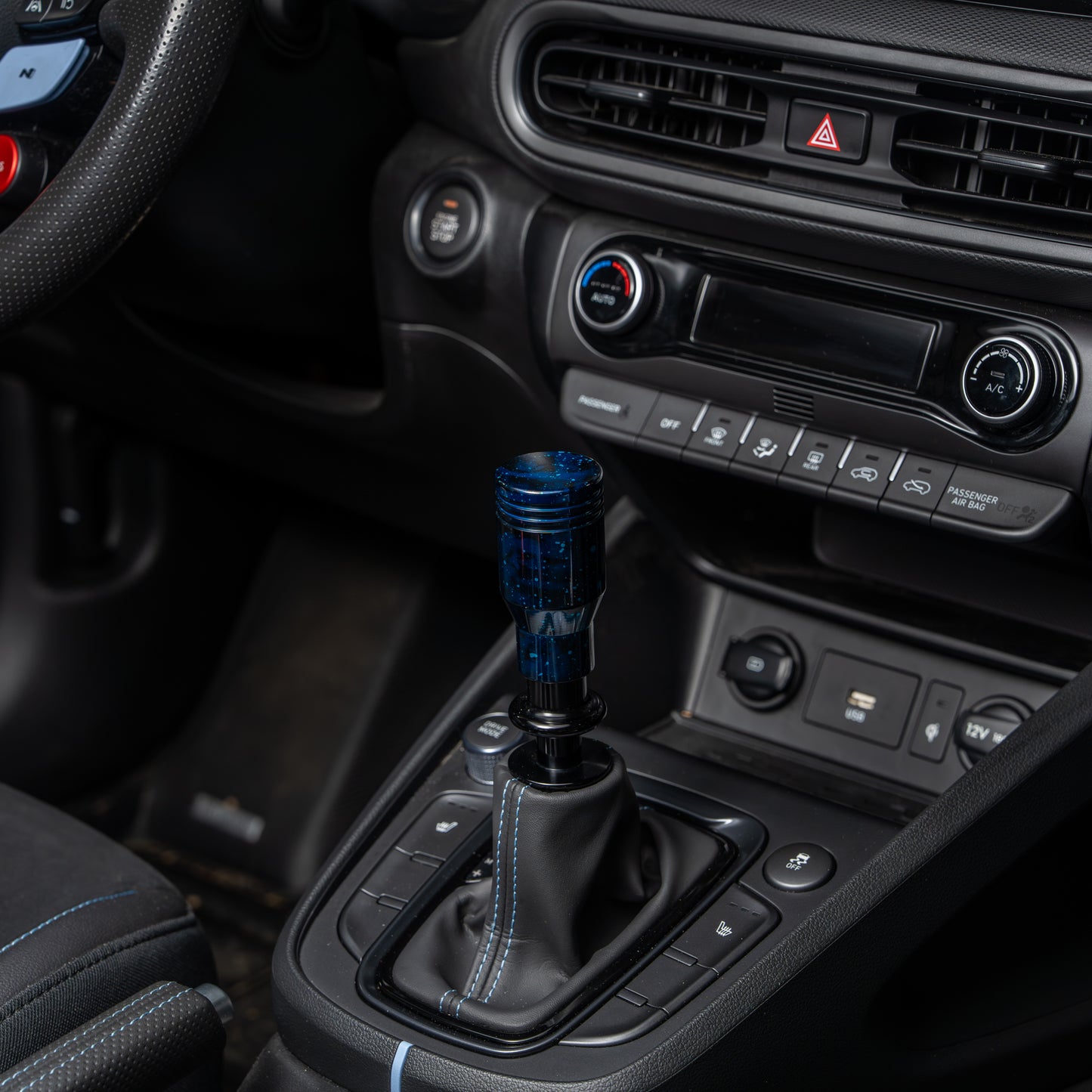 Billetworkz Automatic Shifter - Blue Cosmic Space - Fits Hyundai Veloster N / Elantra N / Kona N (2019+)