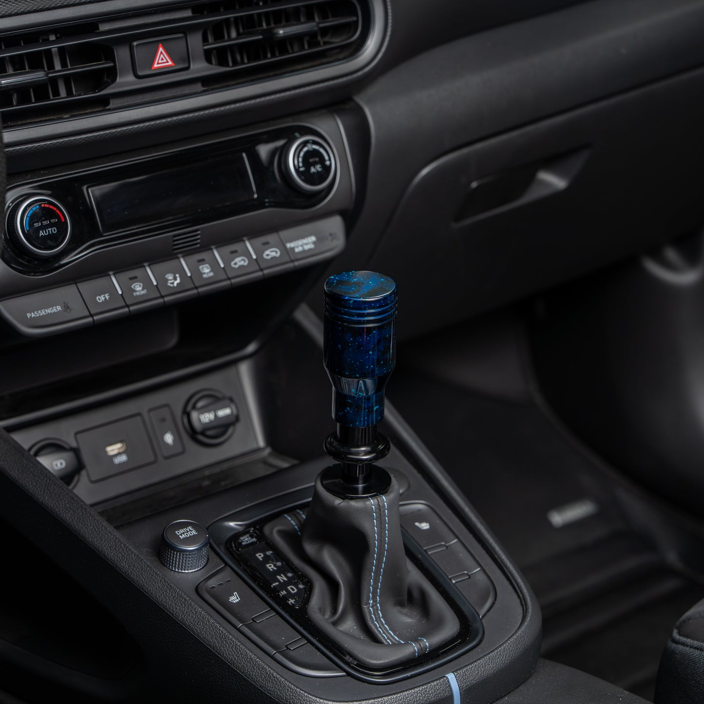 Billetworkz Automatic Shifter - Blue Cosmic Space - Fits Hyundai Veloster N / Elantra N / Kona N (2019+)
