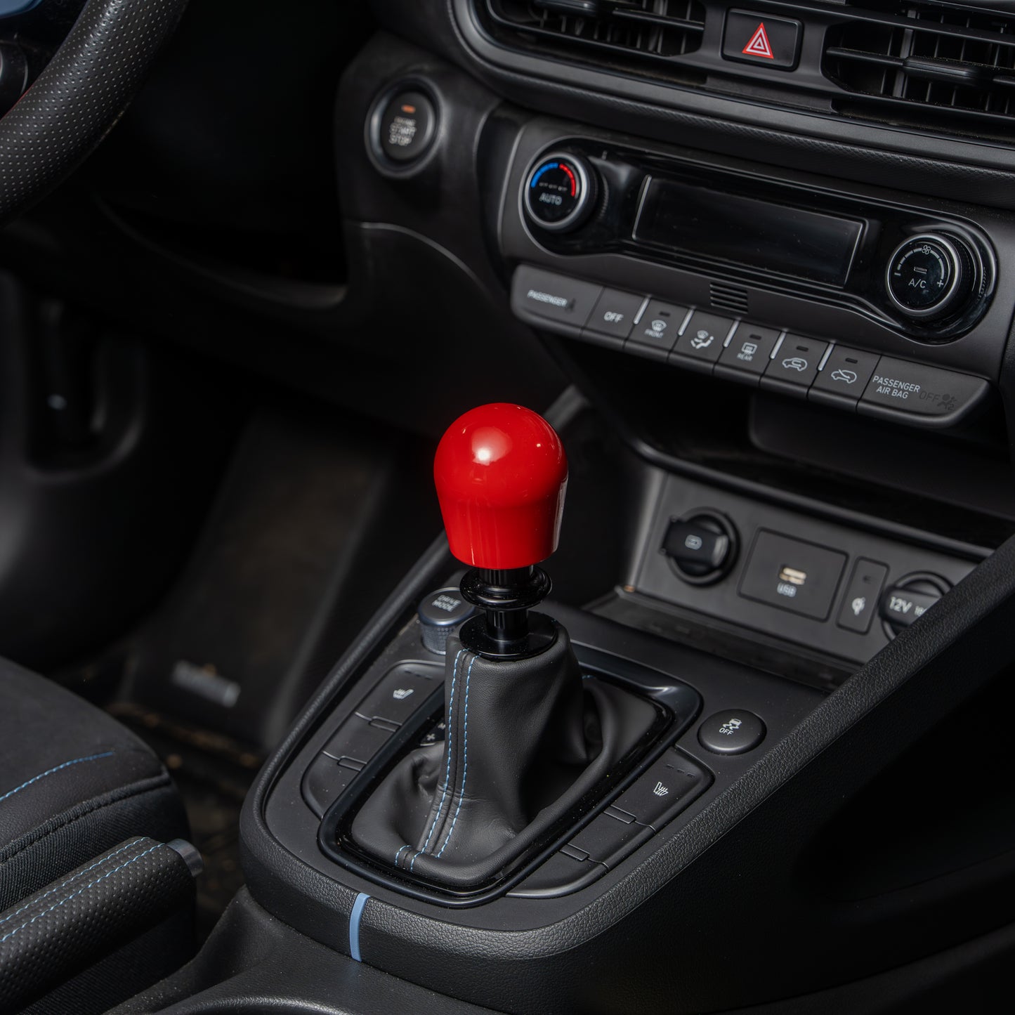 Billetworkz Automatic Shifter - Gloss Red - Fits Hyundai Veloster N / Elantra N / Kona N (2019+)