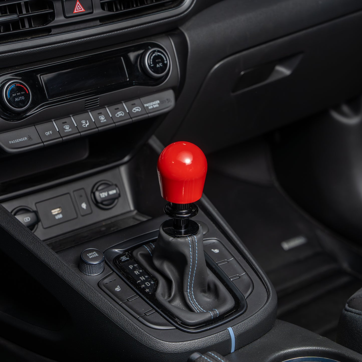 Billetworkz Automatic Shifter - Gloss Red - Fits Hyundai Veloster N / Elantra N / Kona N (2019+)