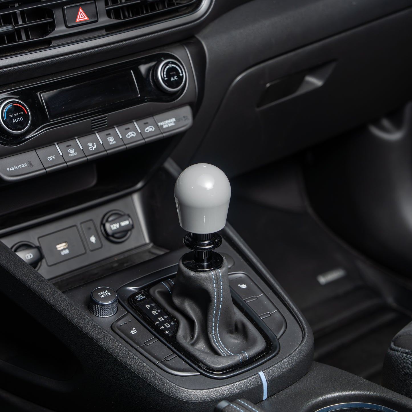 Billetworkz Automatic Shifter - Gloss Grey - Fits Hyundai Veloster N / Elantra N / Kona N (2019+)