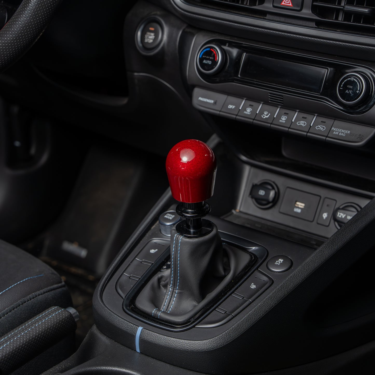 Billetworkz Automatic Shifter - Candy Red - Fits Hyundai Veloster N / Elantra N / Kona N (2019+)