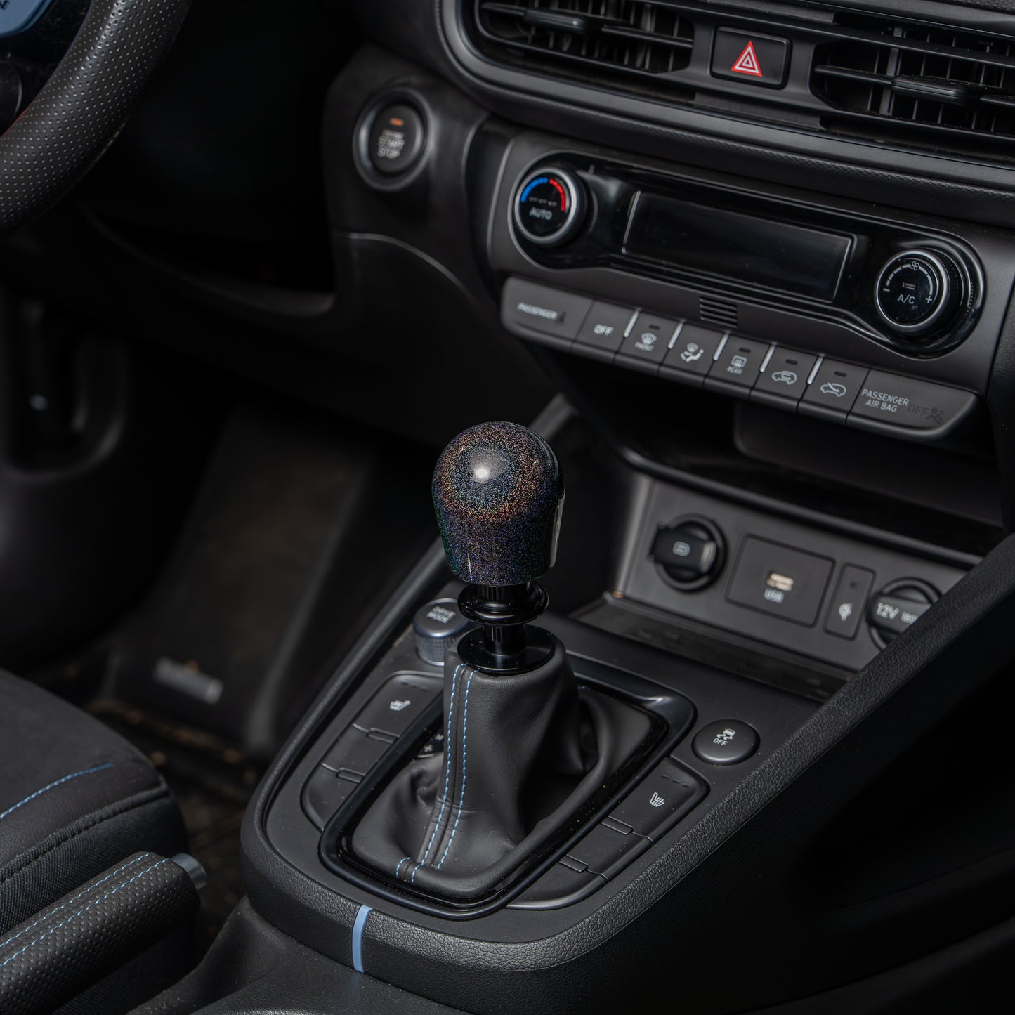 Billetworkz Automatic Shifter - Rainbow Sparkle - Fits Hyundai Veloster N / Elantra N / Kona N (2019+)