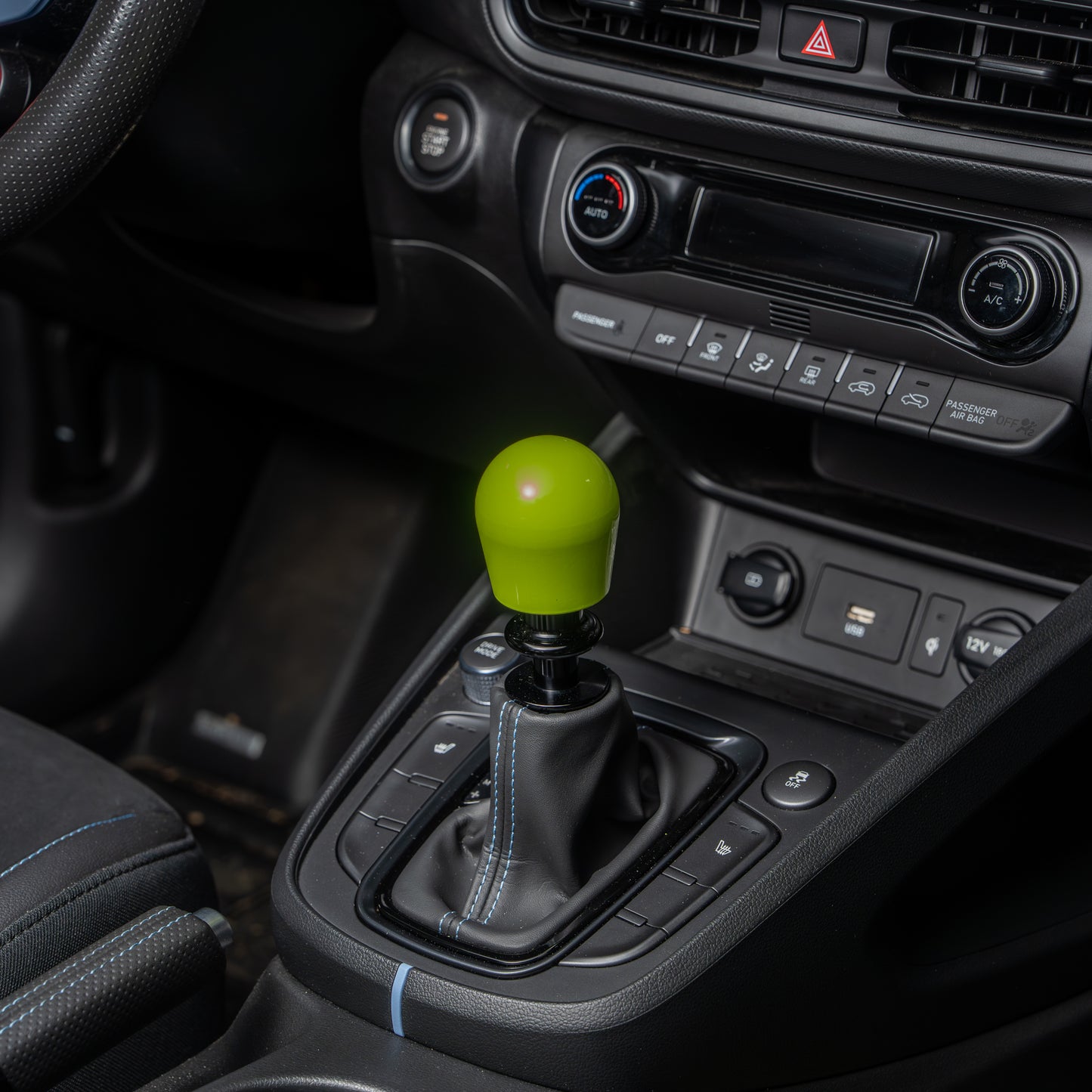 Billetworkz Automatic Shifter - Neon Yellow - Fits Hyundai Veloster N / Elantra N / Kona N (2019+)