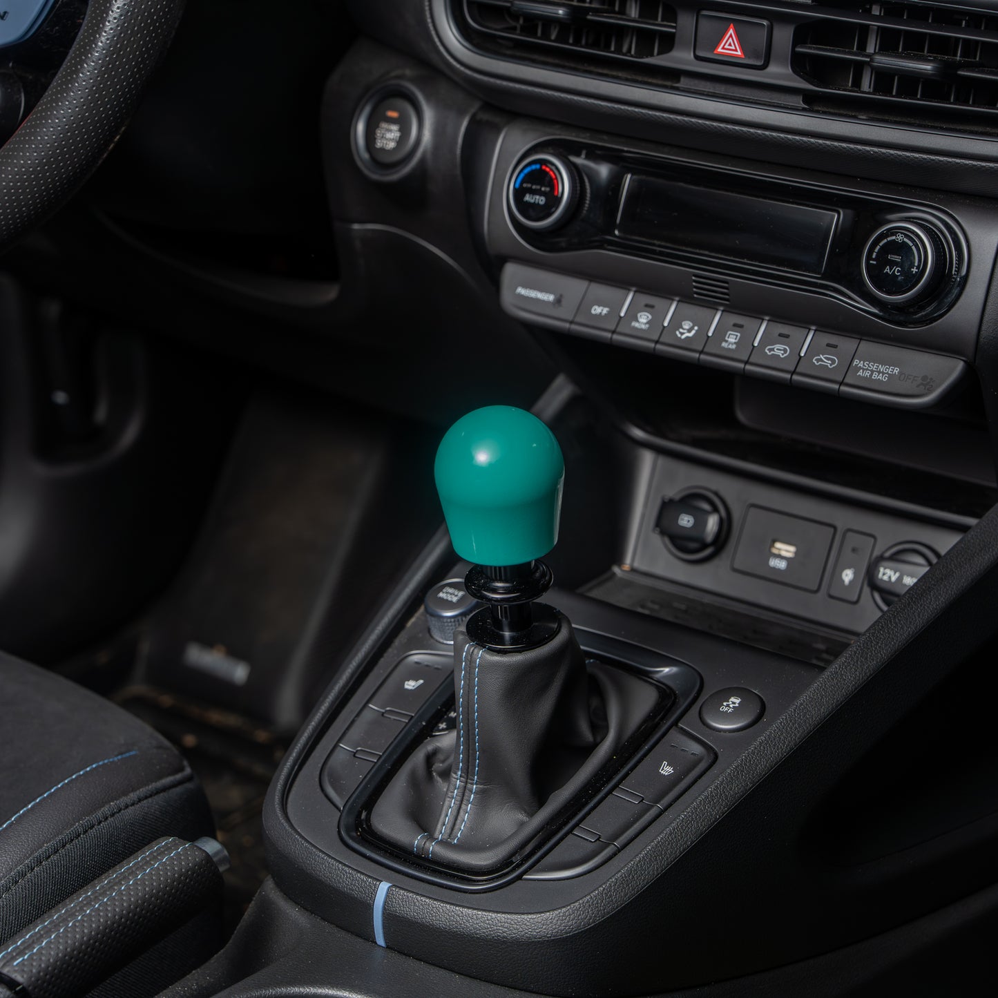Billetworkz Automatic Shifter - Hyper Teal - Fits Hyundai Veloster N / Elantra N / Kona N (2019+)
