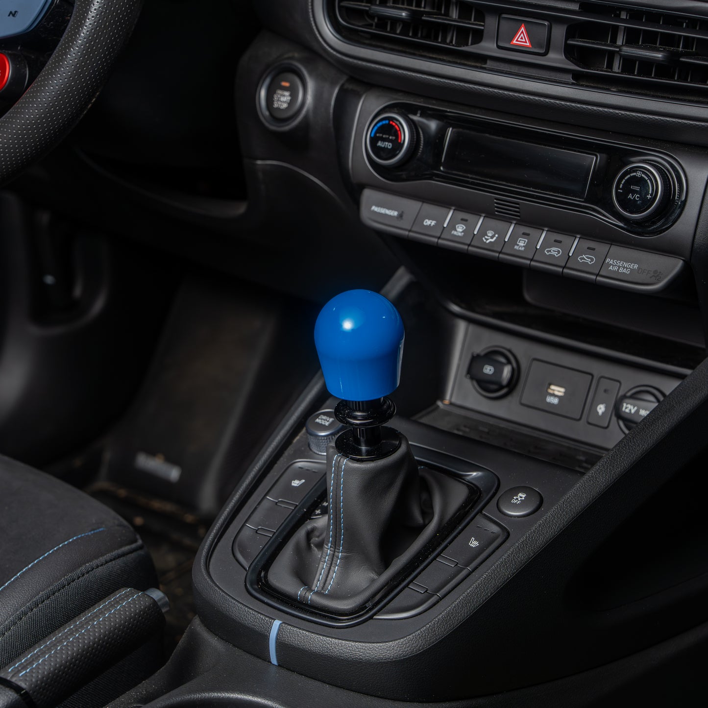 Billetworkz Automatic Shifter - Grabber Blue - Fits Hyundai Veloster N / Elantra N / Kona N (2019+)