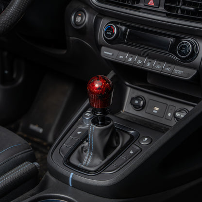 Billetworkz Automatic Shifter - Red Cosmic Space - Fits Hyundai Veloster N / Elantra N / Kona N (2019+)