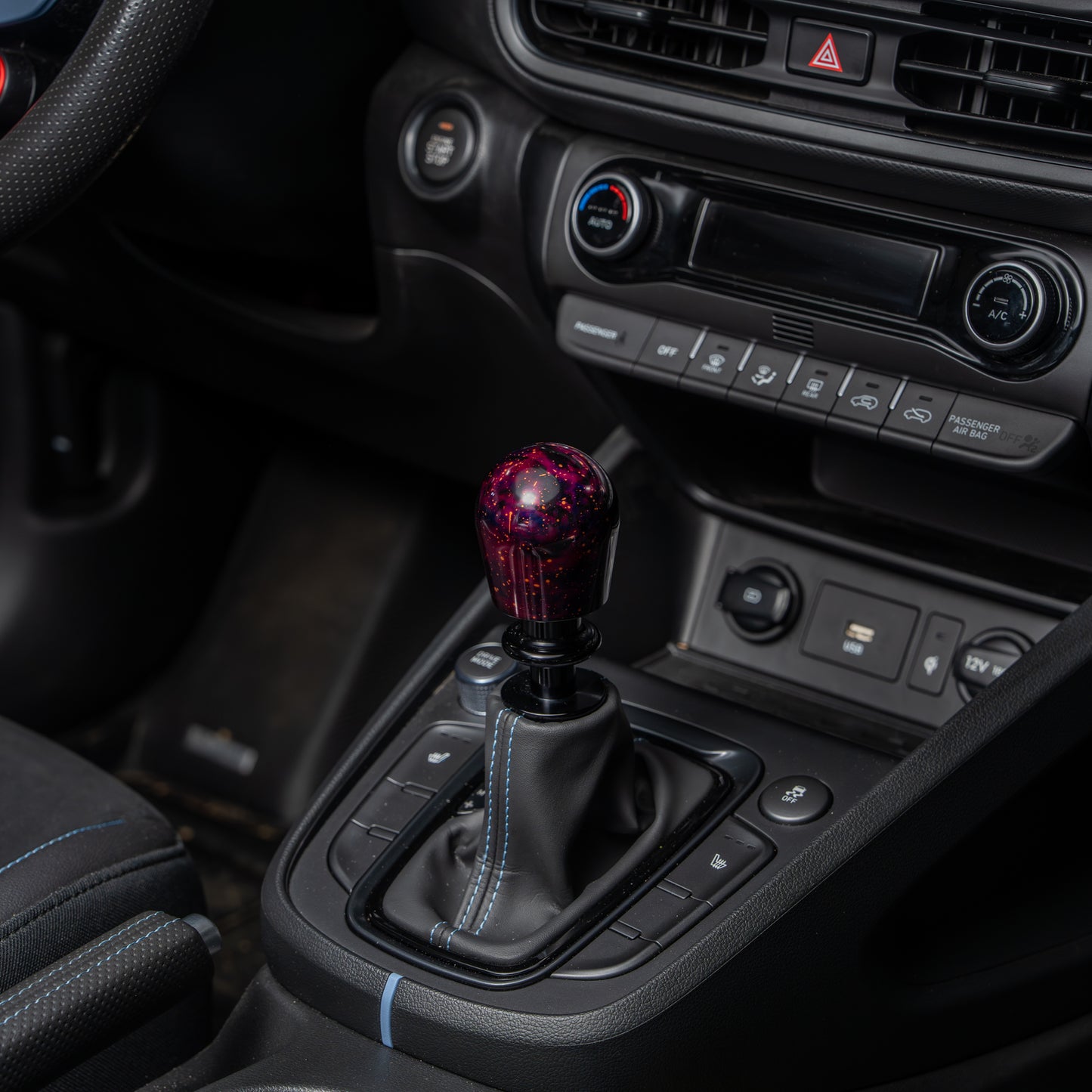 Billetworkz Automatic Shifter - Purple Cosmic Space - Fits Hyundai Veloster N / Elantra N / Kona N (2019+)