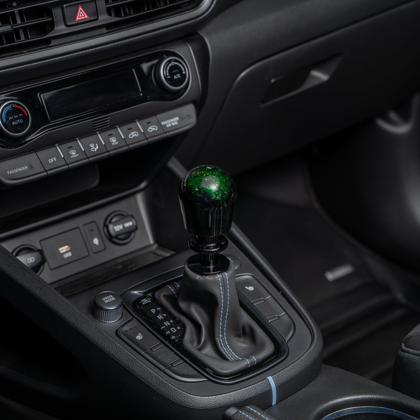 Billetworkz Automatic Shifter - Green Cosmic Space - Fits Hyundai Veloster N / Elantra N / Kona N (2019+)