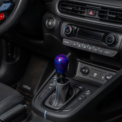 Billetworkz Automatic Shifter - Nebula w/ Black Splash - Fits Hyundai Veloster N / Elantra N / Kona N (2019+)