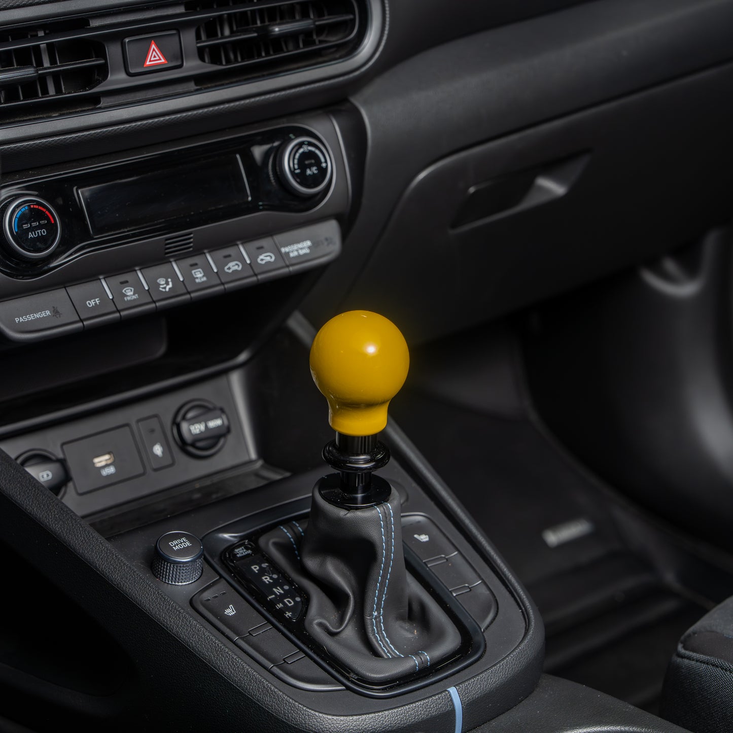 Billetworkz Automatic Shifter - Gloss Yellow - Fits Hyundai Veloster N / Elantra N / Kona N (2019+)