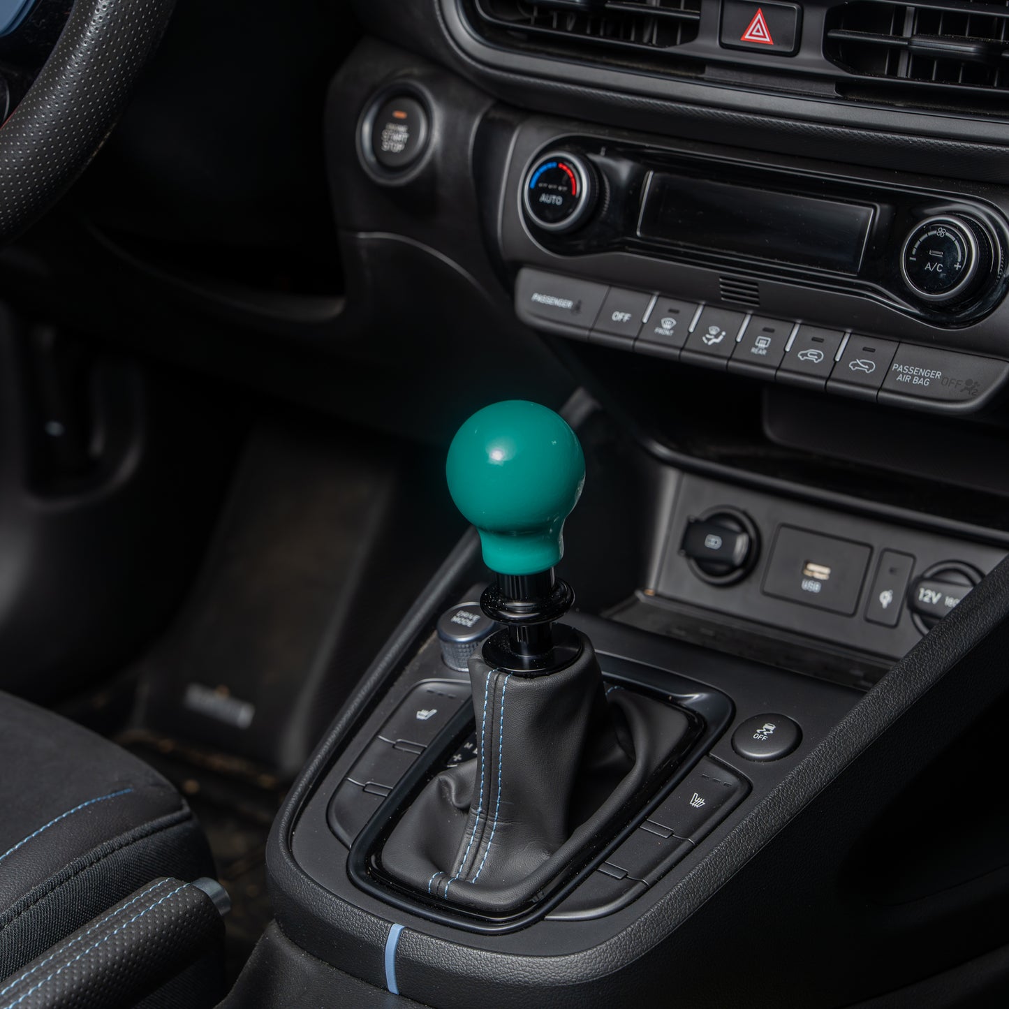 Billetworkz Automatic Shifter - Hyper Teal - Fits Hyundai Veloster N / Elantra N / Kona N (2019+)