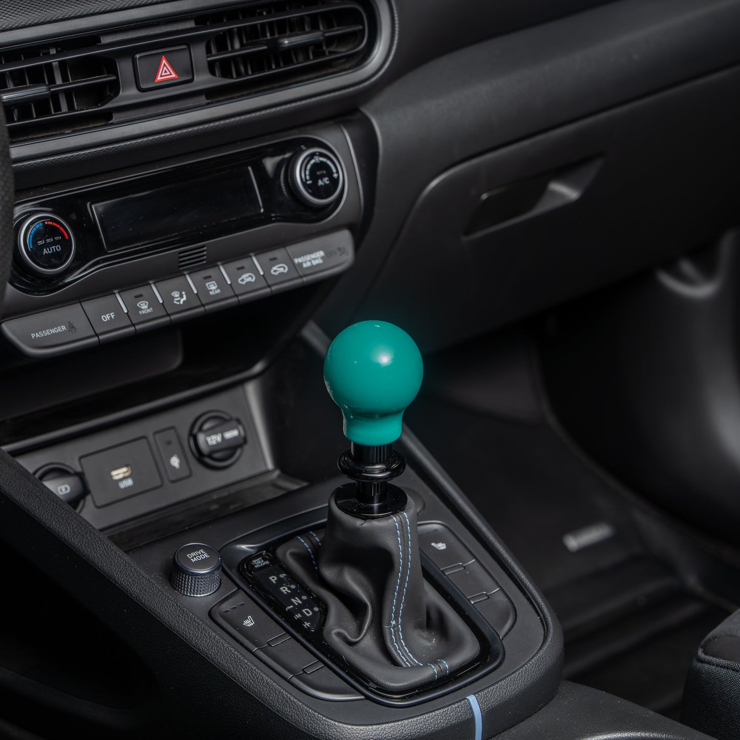 Billetworkz Automatic Shifter - Hyper Teal - Fits Hyundai Veloster N / Elantra N / Kona N (2019+)