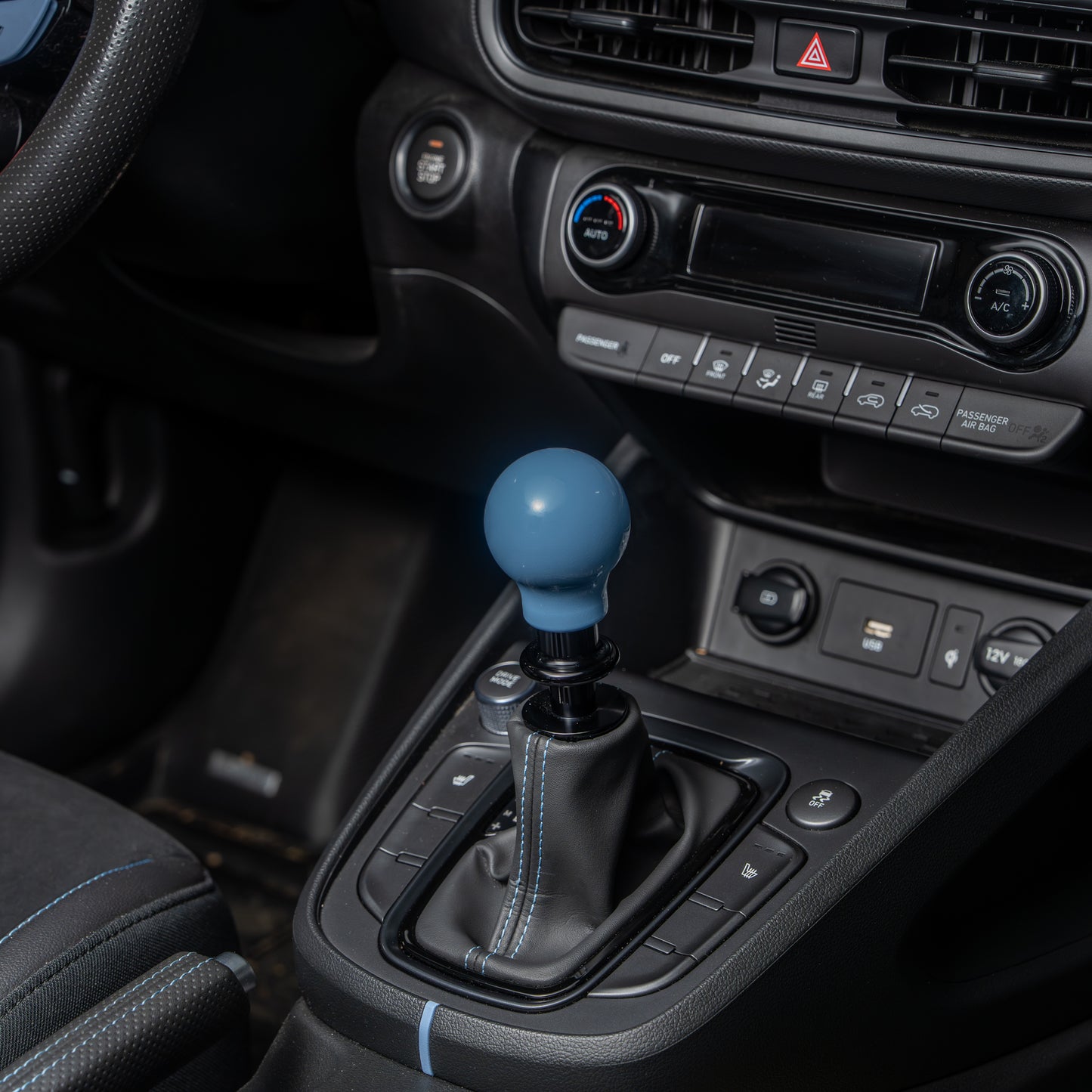 Billetworkz Automatic Shifter - Performance Blue - Fits Hyundai Veloster N / Elantra N / Kona N (2019+)