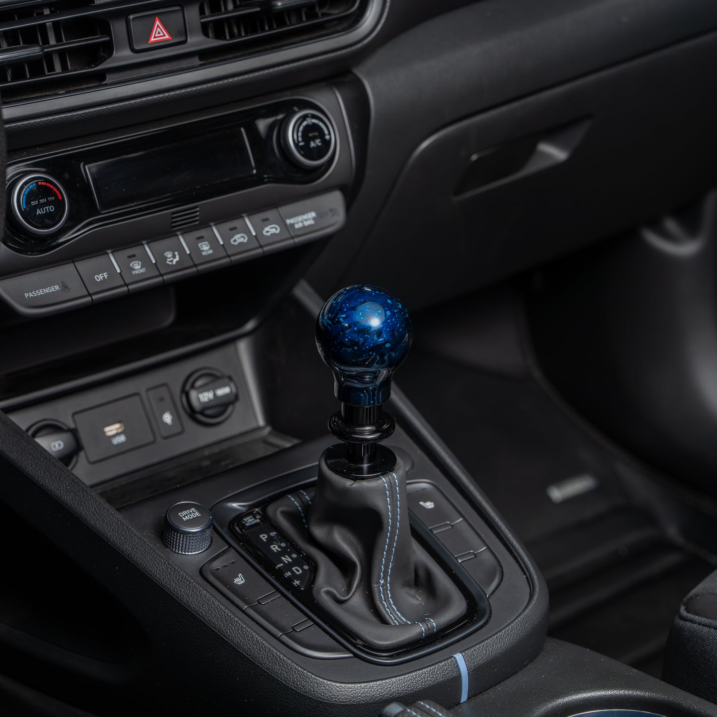 Billetworkz Automatic Shifter - Blue Cosmic Space - Fits Hyundai Veloster N / Elantra N / Kona N (2019+)
