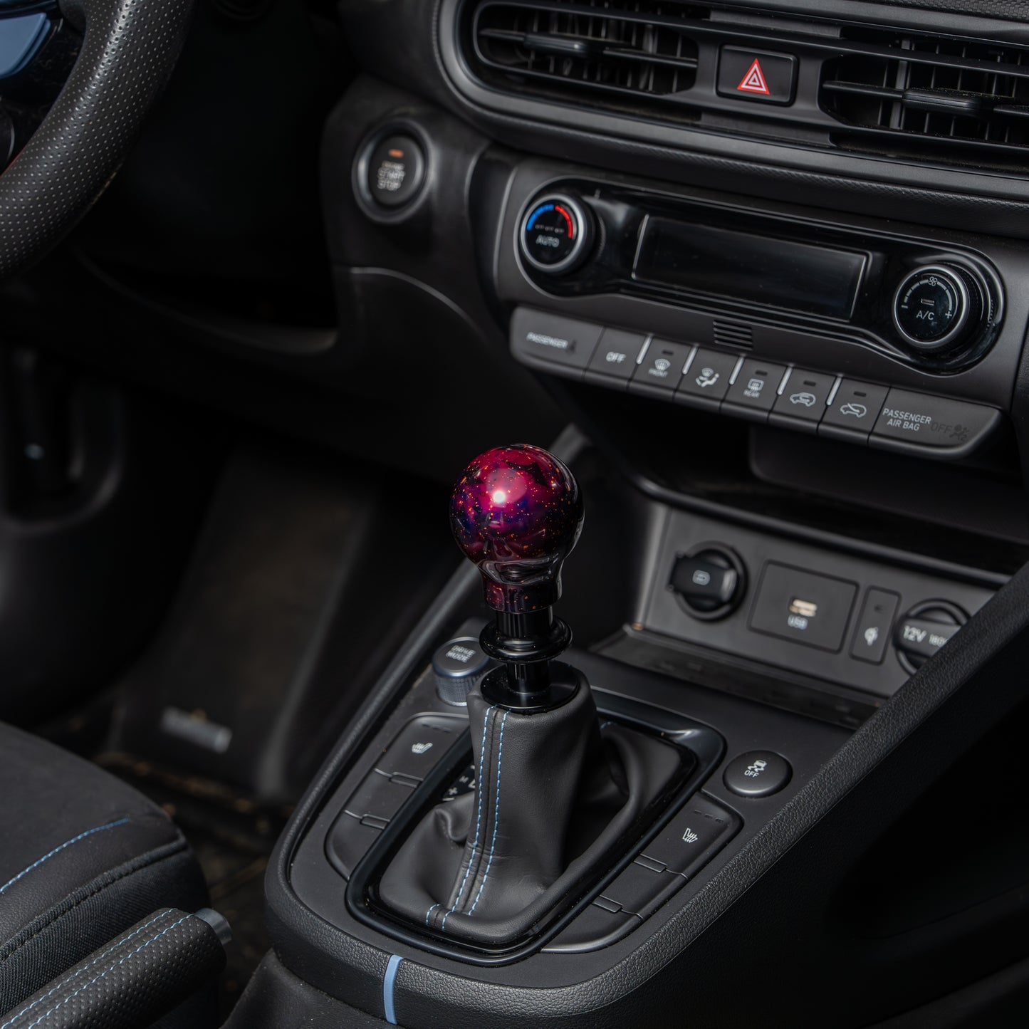 Billetworkz Automatic Shifter - Purple Cosmic Space - Fits Hyundai Veloster N / Elantra N / Kona N (2019+)