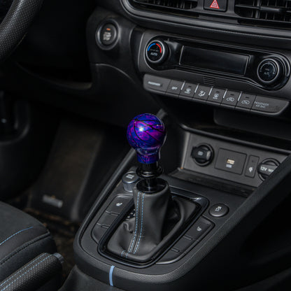 Billetworkz Automatic Shifter - Nebula w/ Black Splash - Fits Hyundai Veloster N / Elantra N / Kona N (2019+)