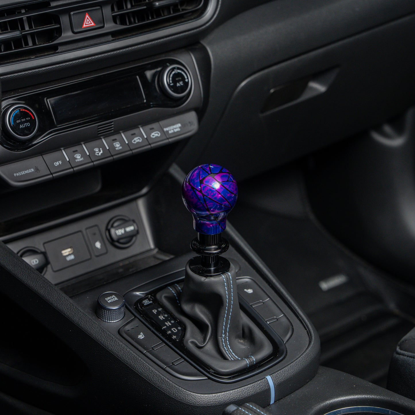Billetworkz Automatic Shifter - Nebula w/ Black Splash - Fits Hyundai Veloster N / Elantra N / Kona N (2019+)