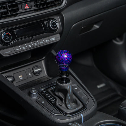 Billetworkz Automatic Shifter - Nebula w/ Black Splash - Fits Hyundai Veloster N / Elantra N / Kona N (2019+)