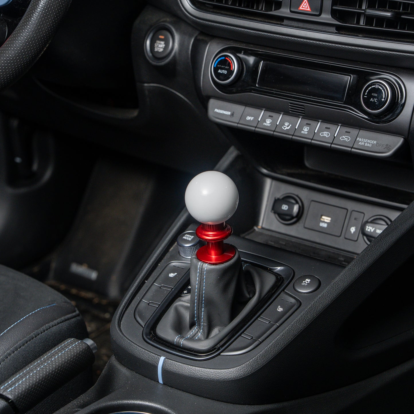 Billetworkz Automatic Shifter - Gloss White - Fits Hyundai Veloster N / Elantra N / Kona N (2019+)