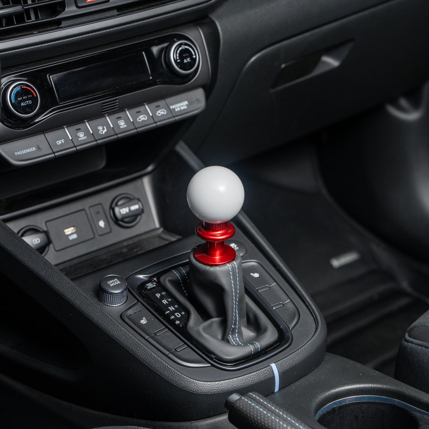 Billetworkz Automatic Shifter - Gloss White - Fits Hyundai Veloster N / Elantra N / Kona N (2019+)