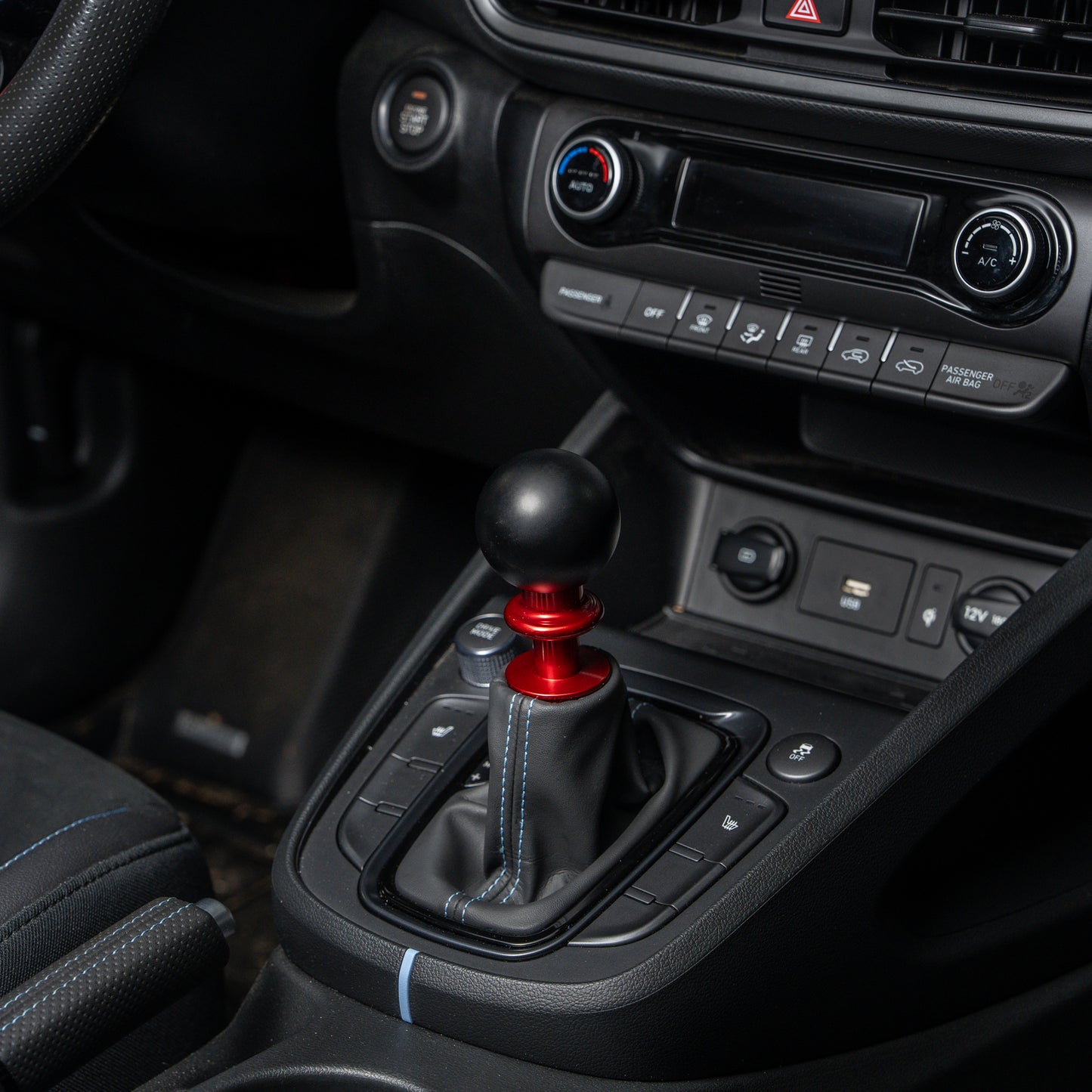 Billetworkz Automatic Shifter - Matte Black - Fits Hyundai Veloster N / Elantra N / Kona N (2019+)