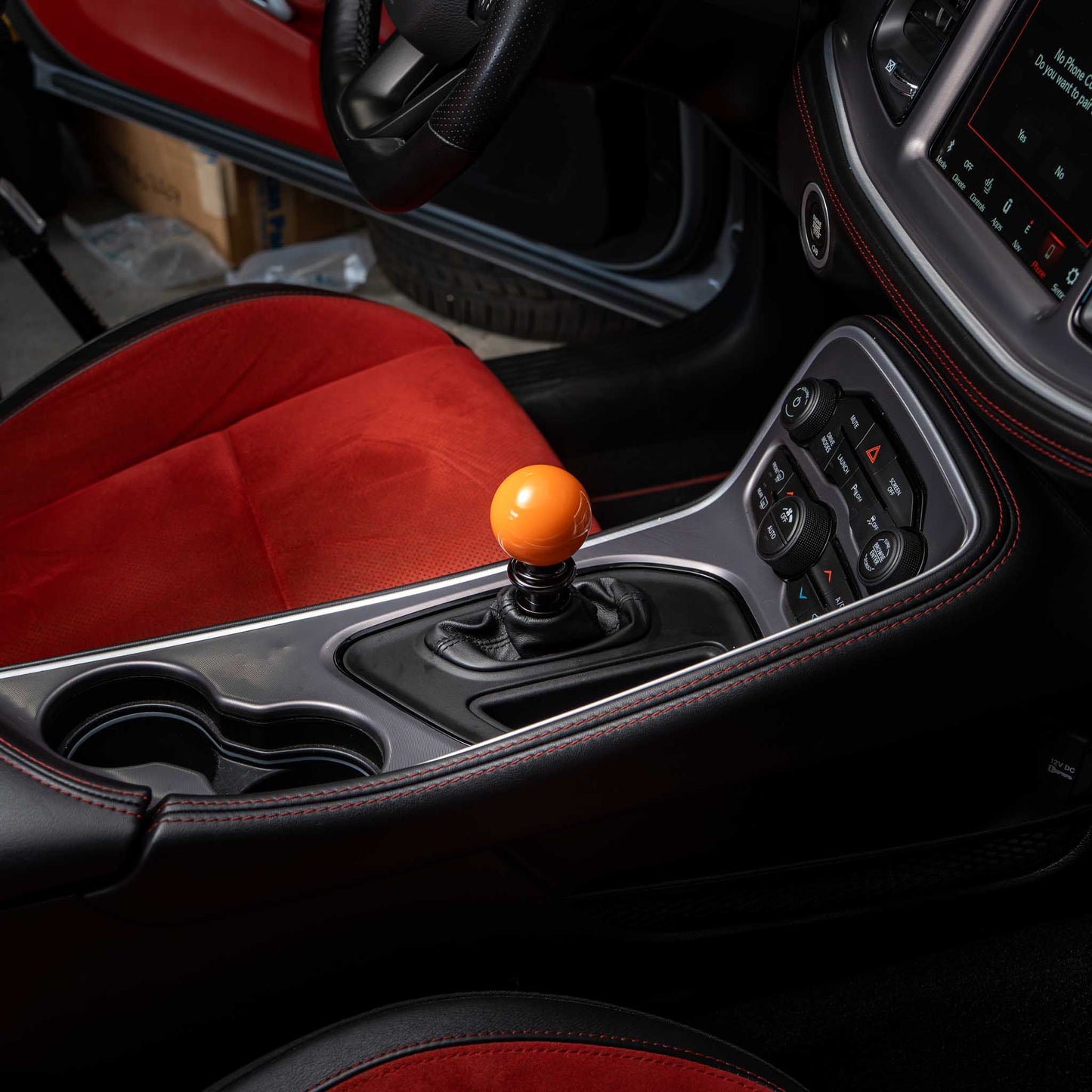 Billetworkz Automatic Shifter - Gloss Orange - Fits Dodge Challenger / Charger (2015-2023)