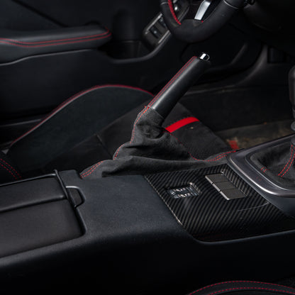 Billetworkz Alcantara Kit (Ultimate): Shift Knob, Shift Boot, E-Brake Boot Kit, and Door Pull Straps (1 Set) - Subaru BRZ/Toyota GR86 2022+ (Manual)